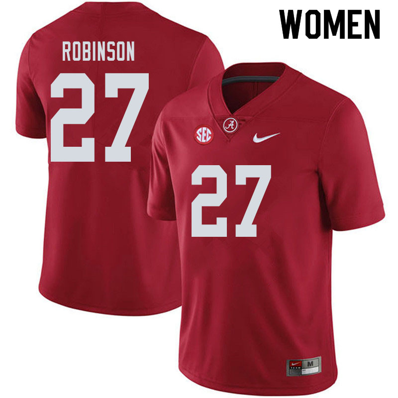 Women #27 Joshua Robinson Alabama Crimson Tide College Football Jerseys Sale-Crimson
